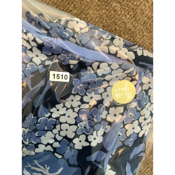 Ralph Lauren Skirt Womens 4P Petite A-Line Floral Ruffle Georgette Asymmetrical - Picture 9 of 9